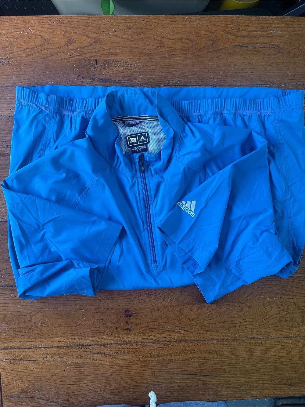 adidas Electric Blue Quarter-Zip Athletic Top